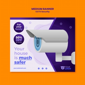 监控摄像头产品主图PSD模板